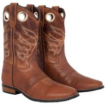 Stivali western donna e bambino modello California: 32, marrone/cioccolato