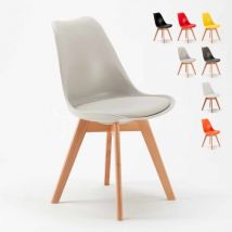 Ahd Amazing Home Design - stock 20 sedie con cuscino design scandinavo Goblet nordica per bar e ristoranti Colore: Grigio chiaro