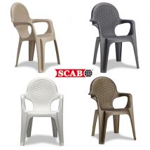 Poltrona intrecciata bronzo 4 pezzi