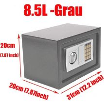 Dayplus - Stockage à domicile coffre-fort coffre-fort coffre serrure 8.5L chiffres étui de sécurité rangement pratique verrouillage sécurisé