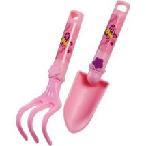 Pink kids garden Juego de herramientas de jardinería - Stocker