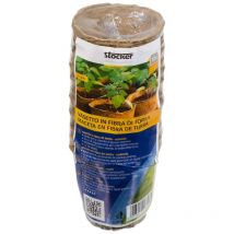 Pot rond en fibre de tourbe Ø6 x h6 cm - Stocker