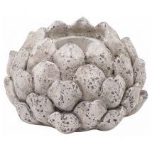 Hill Interiors - Acorn Tea Light Holder - Ceramic - L14 x W14 x H10 cm - Stone