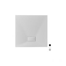 Stone Essence Slim Quadro graue Duschwanne 80x80 cm