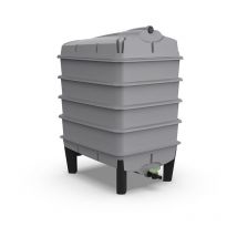 Stone Grey Tiger Wormery – Worm Composter Including Worms – 4 Tray