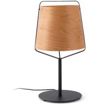 Faro Barcelona - Faro Stood - Lámpara de mesa 1 luz Negra, Madera, E27