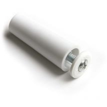 CAMBESA Türstopper 9181 – 60 mm – Weiß – 2 Stück – Blisterverpackung – Einfache Installation – Ideal für Türen und Fenster