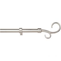 Cintacor - kit barra cortina baculo extensible de 160 a 300cm plata stor planet