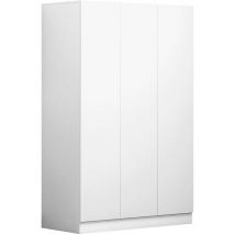Stora Modern 3 Door Wardrobe - Matt White