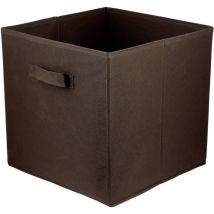 Storage Box faltbare Aufbewahrung Boxen 31 x 31 x 31 cm dunkelbraun 1 stück