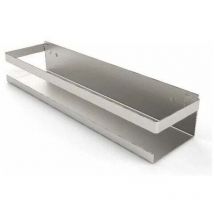 Tuserxln - Storage shelf, shower shelf, without drilling, bathroom shelf stainless steel, self-adhesive, brushed 30 cm 1 piece