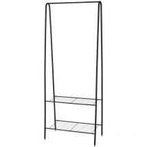 Perchero con 2 estantes 61x34x152 cm Storage Solutions Negro