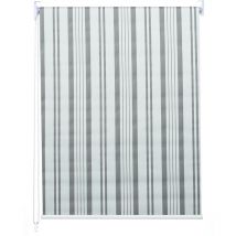 Store à enrouleur pour fenêtres, HHG-307, avec chaîne, avec perçage, isolation, opaque, 80 x 160, gris/blanc