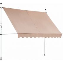 Mucola - Store à pince Store de balcon Protection solaire Terrasse Store de fenêtre Store de balcon Store de soleil Protection contre le vent Store