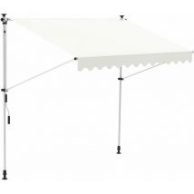 Marquise à pince 300 cm Marquise de balcon Protection solaire Terrasse Fenêtre Marquise crème