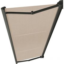 Ici Store - store banne coffre integral motorise ral anthracite 5 x 3,5 dickson lin