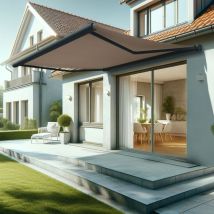 Intersun - Toldo cofre altea 4,05x3,50 m (Manual - Gris antracita estructurado RAL7016ST - Topo)