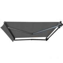 Ici Store - Store Banne Monobloc motorisé 5 x 3,5 m Anthracite - dickson ardoise