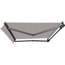 Ici Store - Store Banne Monobloc motorisé 4,2 x 3,5 m Anthracite - dickson gris