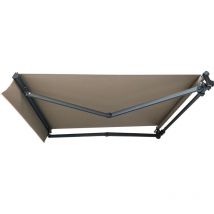 Ici Store - Store Banne Monobloc motorisé 2,5 x 2 m Anthracite - dickson taupe