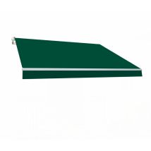Smartsun Store Banne Manuel 3x2 - Toile Polyester Retractable - Terrasse Balcon Jardin - Sans Coffre - Vert