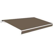 Smartsun Store Banne Manuel Dark 3x2 - Toile Polyester Pliage - Terrasse Balcon Jardin - Sans Coffre - Taupe