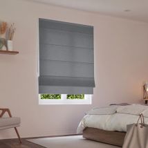 Store bateau tamisant uni luxe - Marron - L140 x H220cm