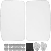Store Bébé Voiture】Rideau de Toit Tesla Model 3 2018-2023 - Pare-Soleil Gris Cristal Glacé 2 Pièces Protection Thermique Ultime + Anti-UV 99% Pour