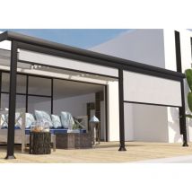 Couleurs Du Monde - Store Brise Soleil Frontal 3M Pour Tonnelle Edena
