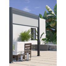Couleurs Du Monde - Store Brise-Vue Frontal 2M Pour Pergola Bioclimatique