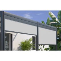 Couleurs Du Monde - Store Brise-Vue Frontal 3M Pour Pergola Bioclimatique