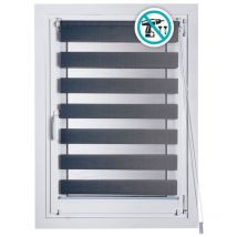 Store Clip&Fix Night&Day Argent 150X180Cm