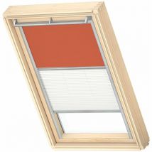 Original Store Duo Occultant et Tamisant (dfd), Cadre Argenté, M04 Orange Foncé - Velux