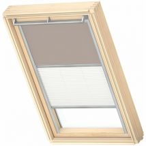 Original Store Duo Occultant et Tamisant (dfd), Cadre Argenté, MK04 Taupe Clair - Velux