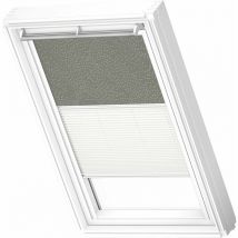Original Store Duo Occultant et Tamisant (dfd), Cadre Blanc, MK08 Vert De Gris Motif Pointillé - Velux