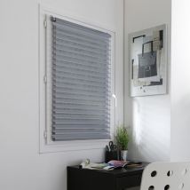 Store enrouleur jour nuit duo voile sans percer - Noir - L66 x H150cm