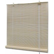Store enrouleur bambou naturel 150 x 220 cm fenêtre rideau pare-vue volet roulant