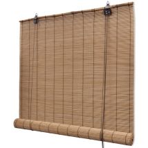 Vidaxl - Store roulant,Rideau occultant Bambou Marron 120x160 cm