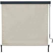 Décoshop26 - Store enrouleur de fenêtre uuvent vertical brise-vue protection uv 50 250 x 180 cm crème-beige 040005775