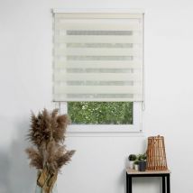 Madecostore - Store enrouleur jour nuit Prestige - Beige - L59 x H210cm