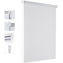 Store enrouleur jour nuit sans percage occultant,40x130cm
