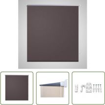 Store enrouleur occultant 120 x 175 cm marron - Store Occultant - Rideau Obscurcissant - Store Enrouleur - Isolation Thermique - Store Personnalisé