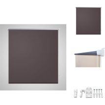Store enrouleur occultant 120 x 175 cm marron - Store Occultant - Rideau Obscurcissant - Store Enrouleur - Isolation Thermique - Store Personnalisé
