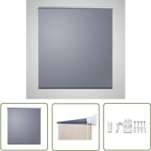 Store enrouleur occultant 80 x 230 cm gris - Store Occultant - Rideau Obscurcissant - Store Enrouleur - Isolation Thermique - Store Intérieur