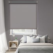 Store enrouleur occultant uni h250cm - Gris - L94 x H250cm