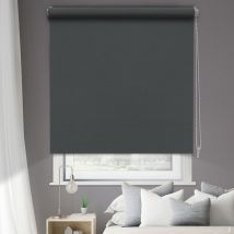 Store enrouleur occultant uni h250cm - Gris - L64 x H250cm