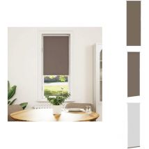 Store enrouleur occultant café 40x130cm largeur du tissu 35,7cm - Store Enrouleur - Stores Enrouleurs - Store De Jour Et De Nuit - Store Occultant