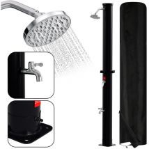 Wolketon - Hengda Douche solaire intégré. pomme de douche ronde. pédiluve. matériel de montage 20L (avec couvercle de protection)