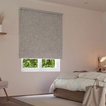 Store enrouleur occultant ancona effet tweed h190cm - Gris - L154 x H190cm