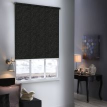 Madecostore - Store enrouleur occultant à paillettes - gamme Must - Blanc - L84 x H190cm